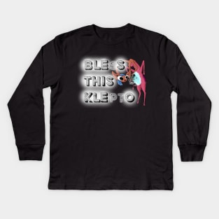 Bless this Klepto Glendale Kids Long Sleeve T-Shirt